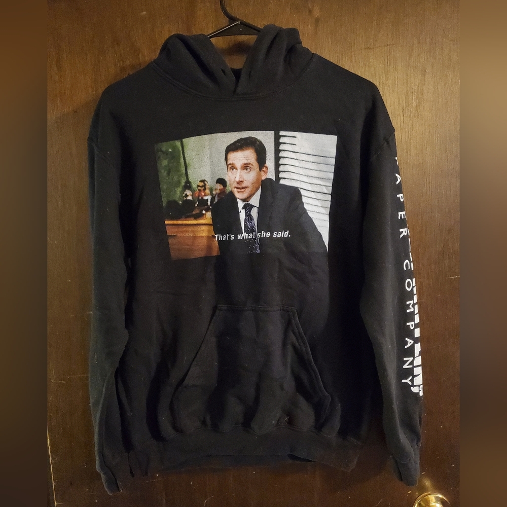MICHAEL SCOTT That's What She Said Dunder Mifflin The Office Black Hoodie